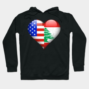 Half American Half Lebanese - Gift for Lebanese From Lebanon Hoodie